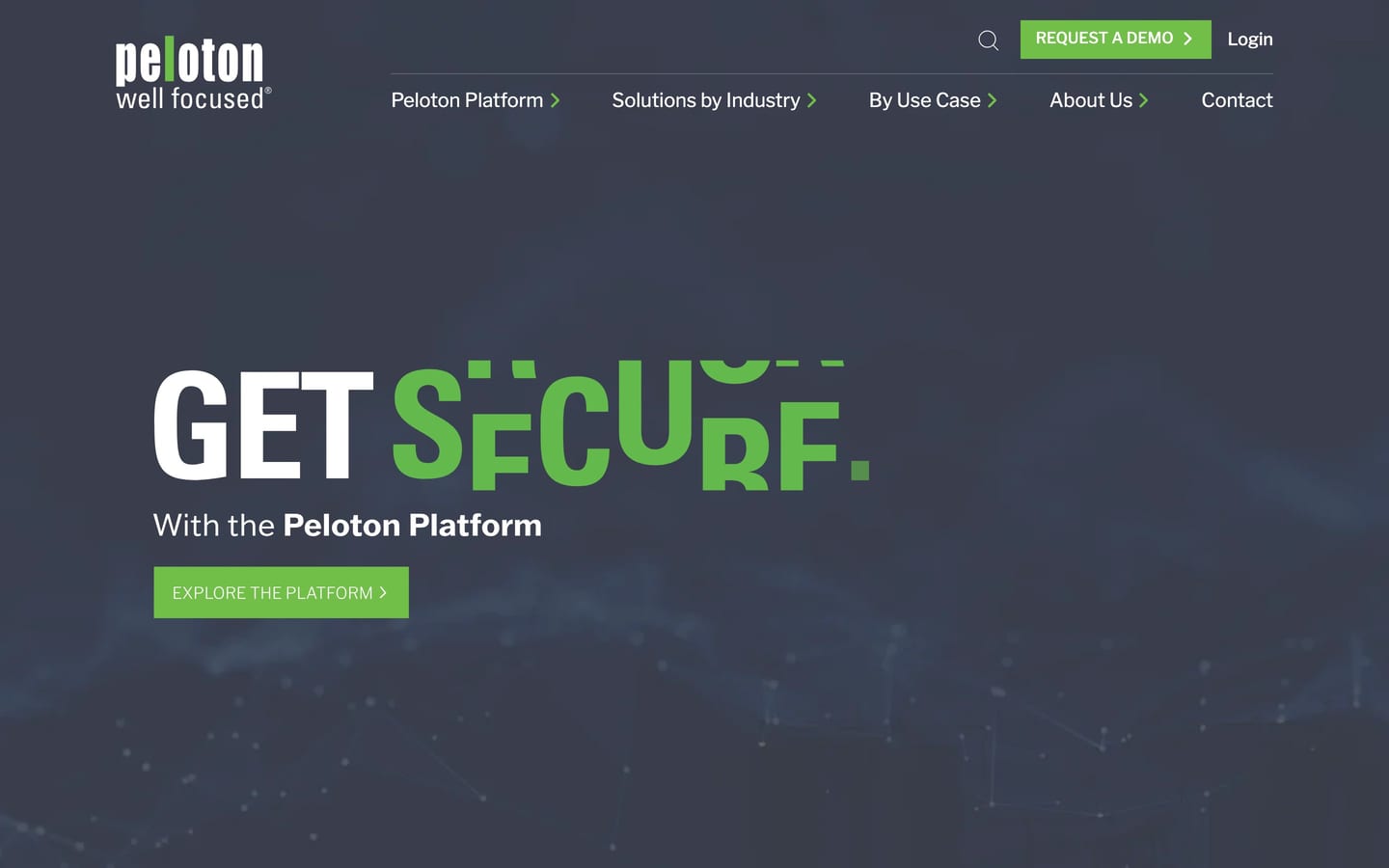 Screenshot of the Peloton website