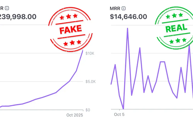 Screenshot of the TrustMRR website